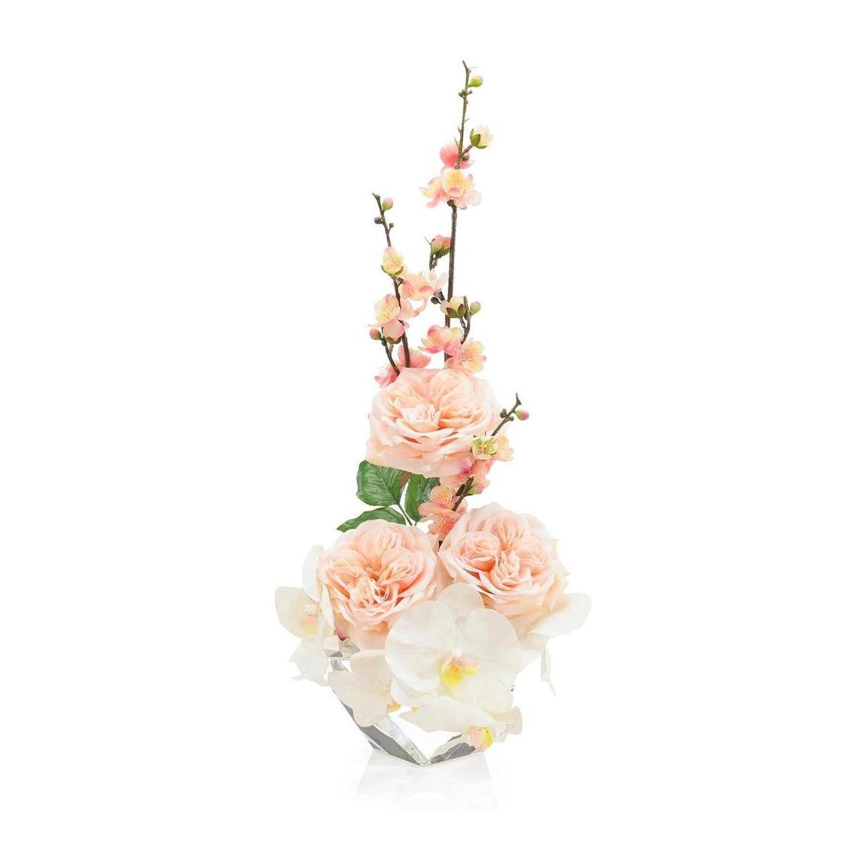 John Richard Decor Pink Rose Blossoms