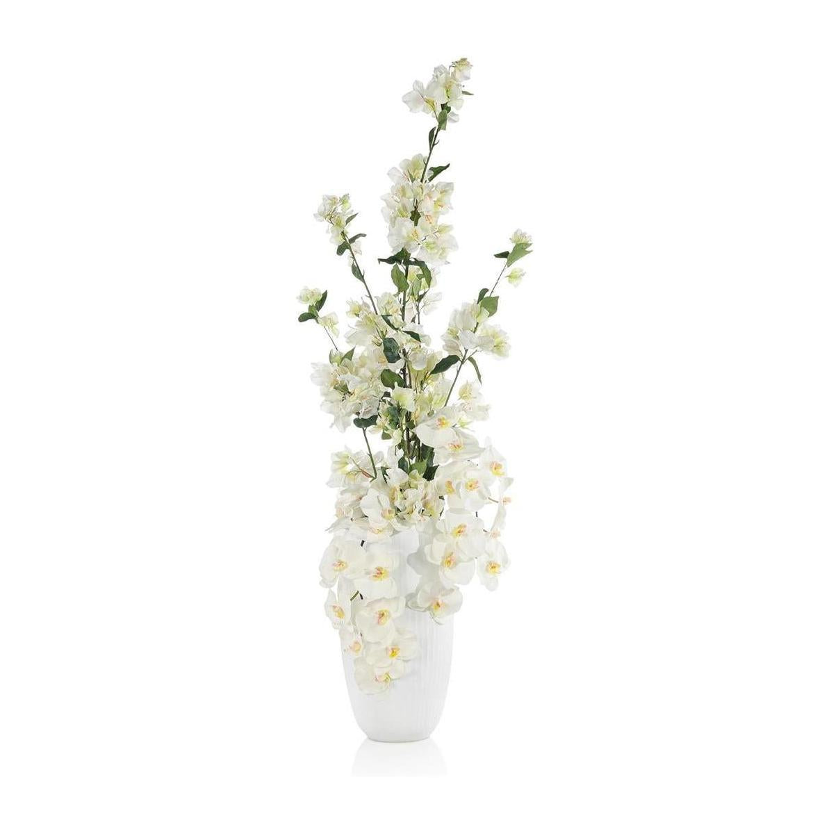 John Richard Decor Snowy Bougainvillea and Orchids