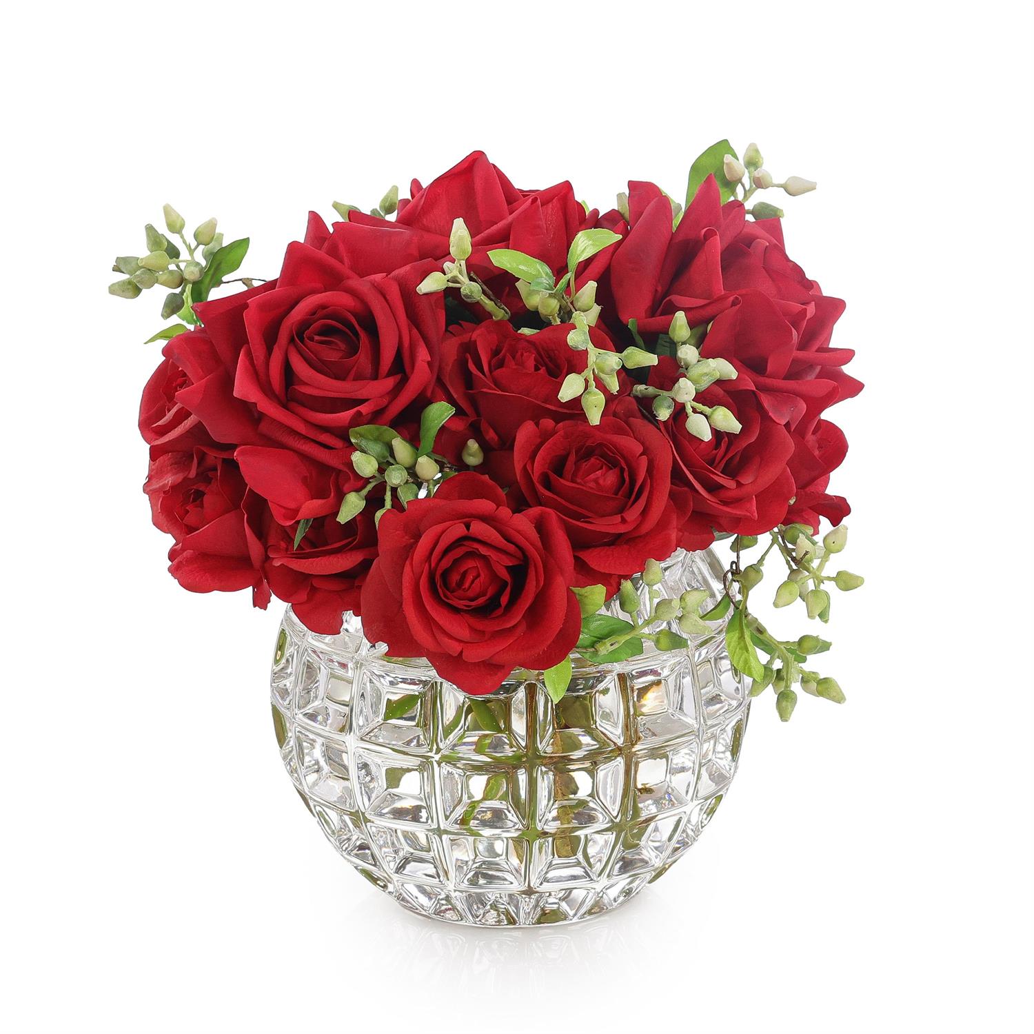 John Richard Ruby Red Rose Bowl