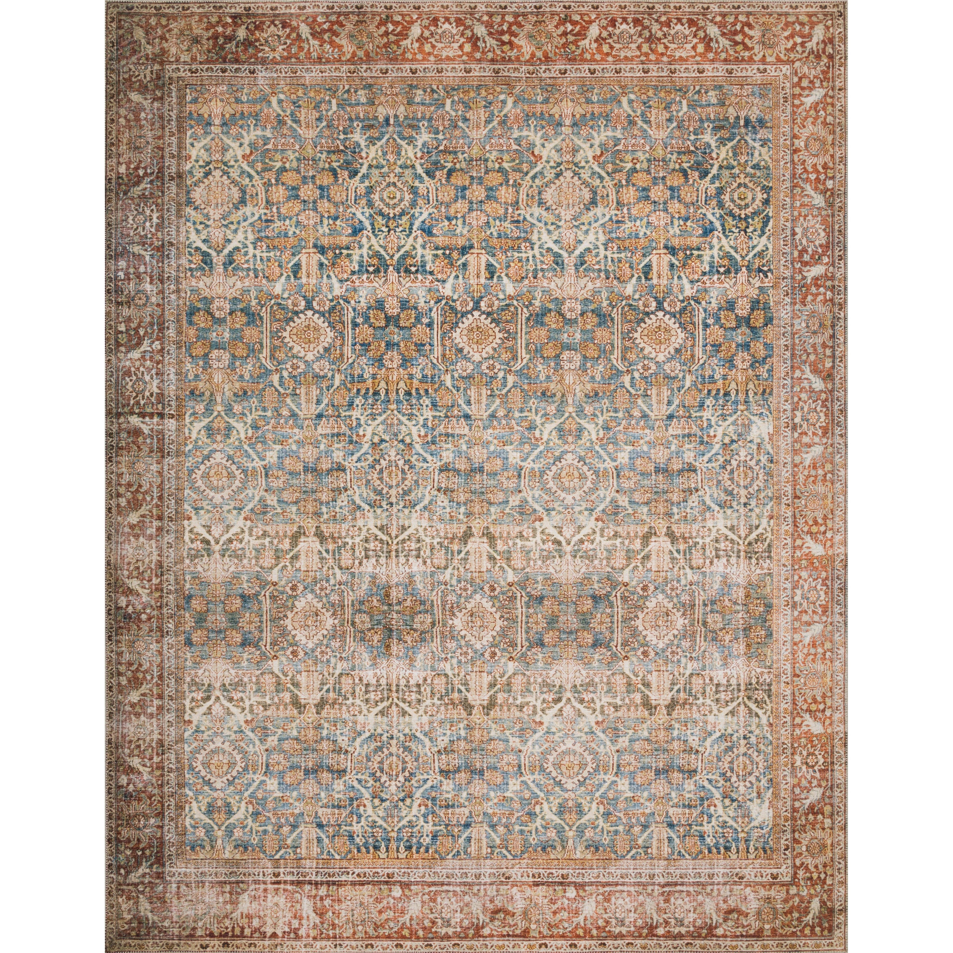 Loloi II Layla LAY-04 Ocean / Rust Rug