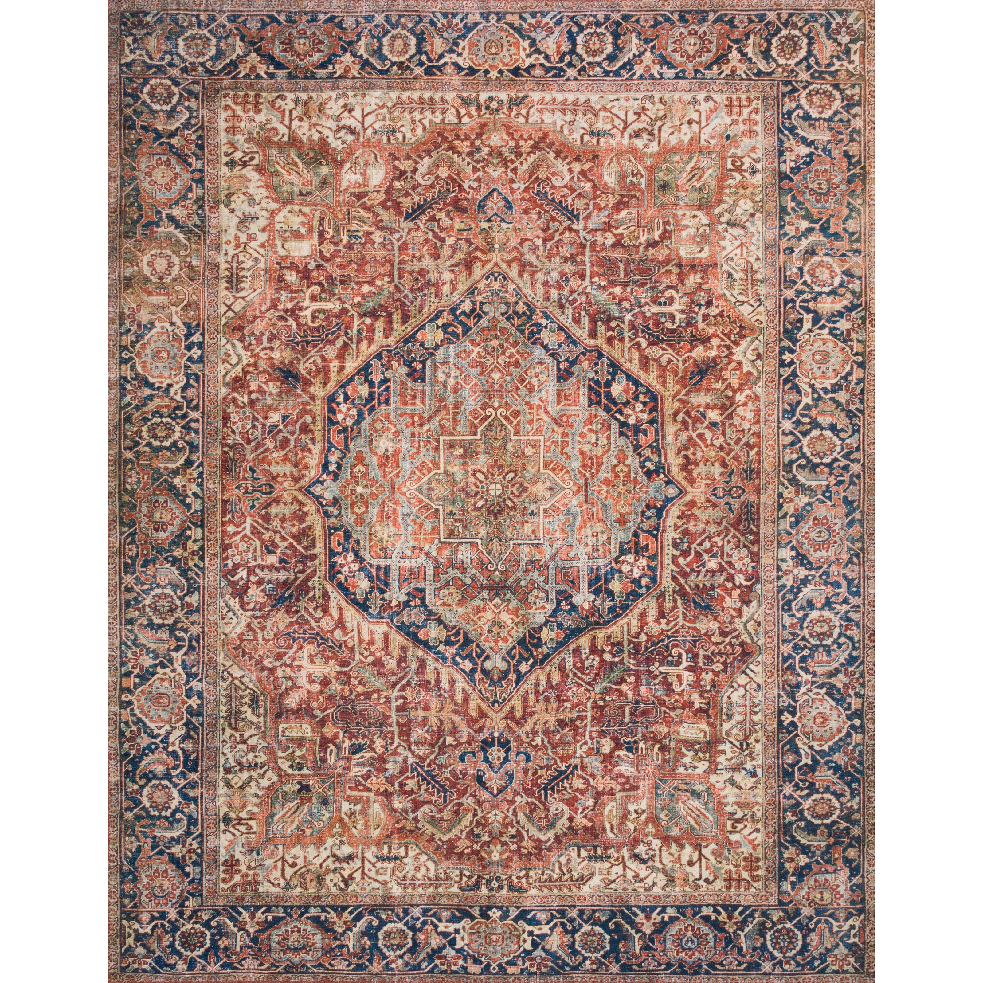 Loloi II Layla LAY-08 Red / Navy Rug