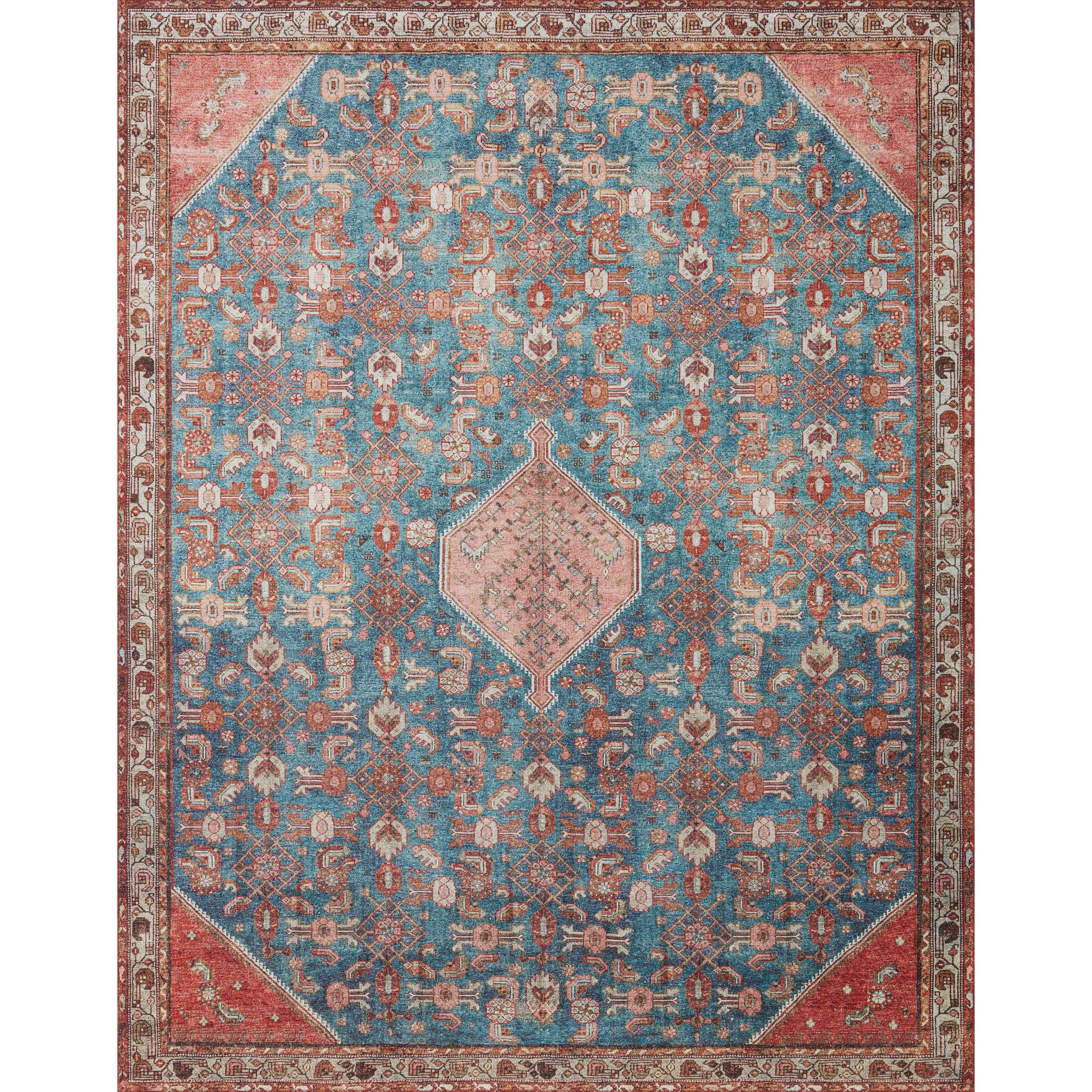 Loloi II Layla LAY-10 Marine / Clay Rug
