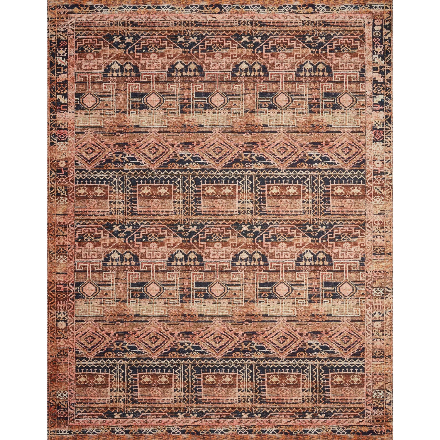 Loloi II Layla LAY-14 Mocha / Blush Rug
