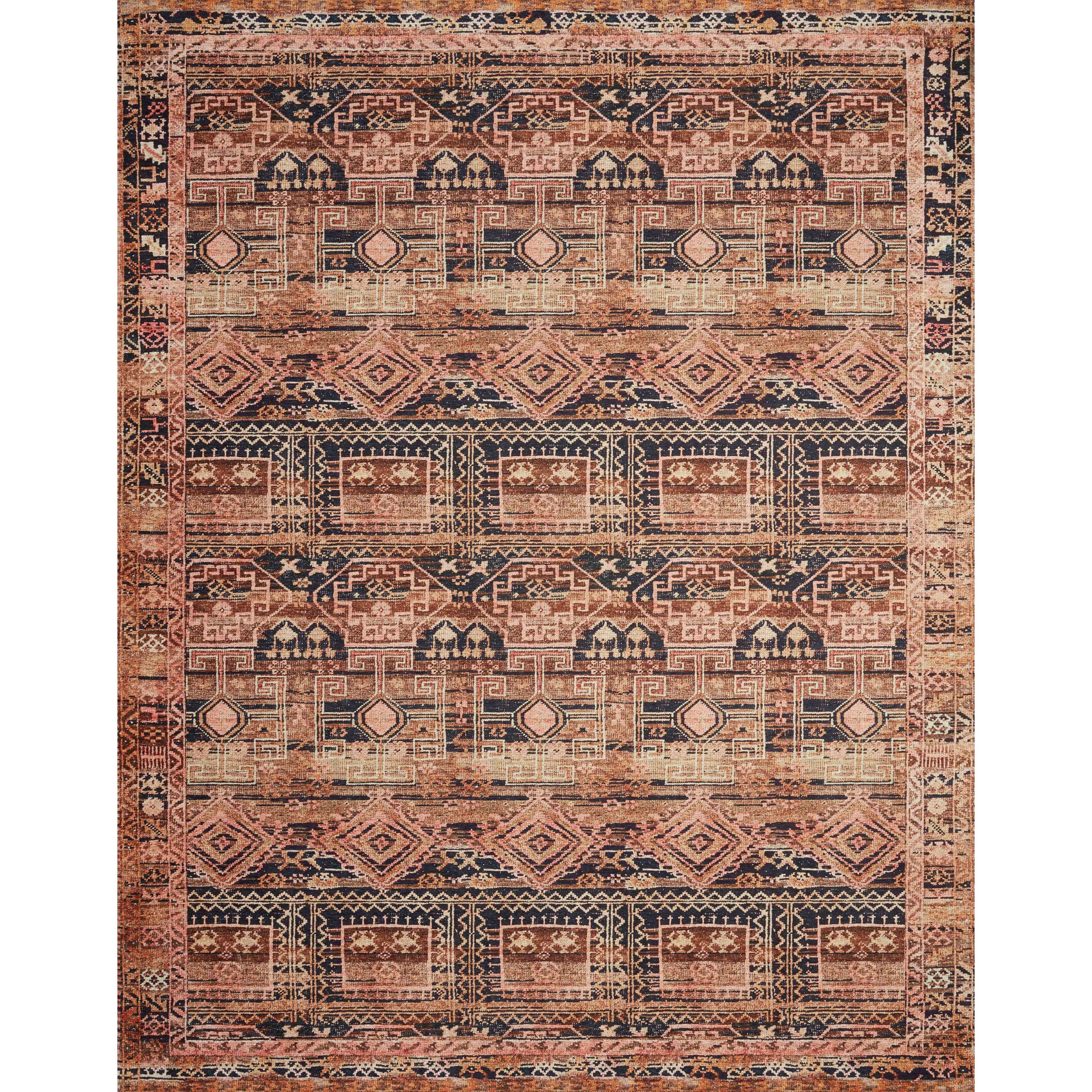 Loloi II Layla LAY-14 Mocha / Blush Rug