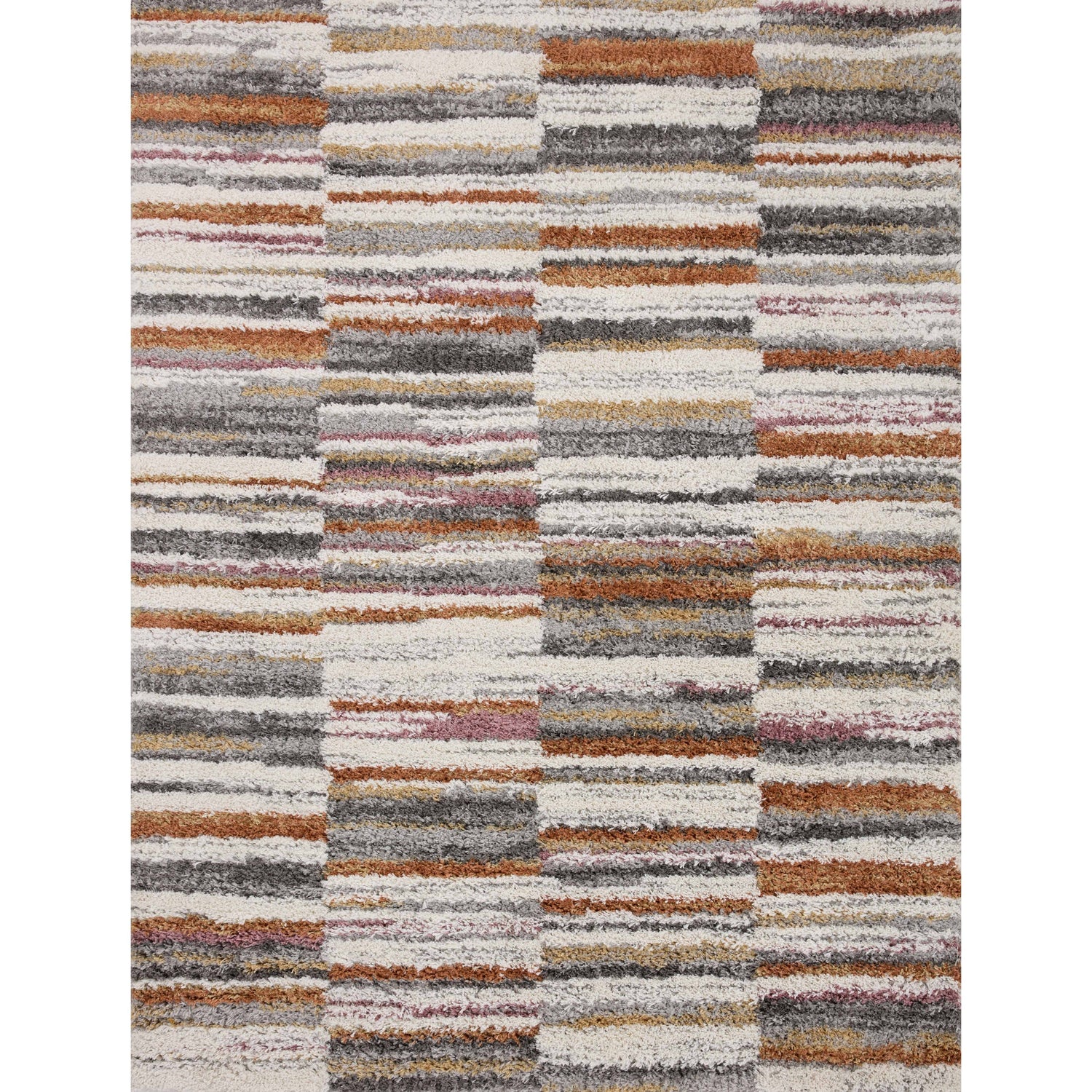 Loloi Levitt Shag LEV-03 Ivory / Sunset Rug