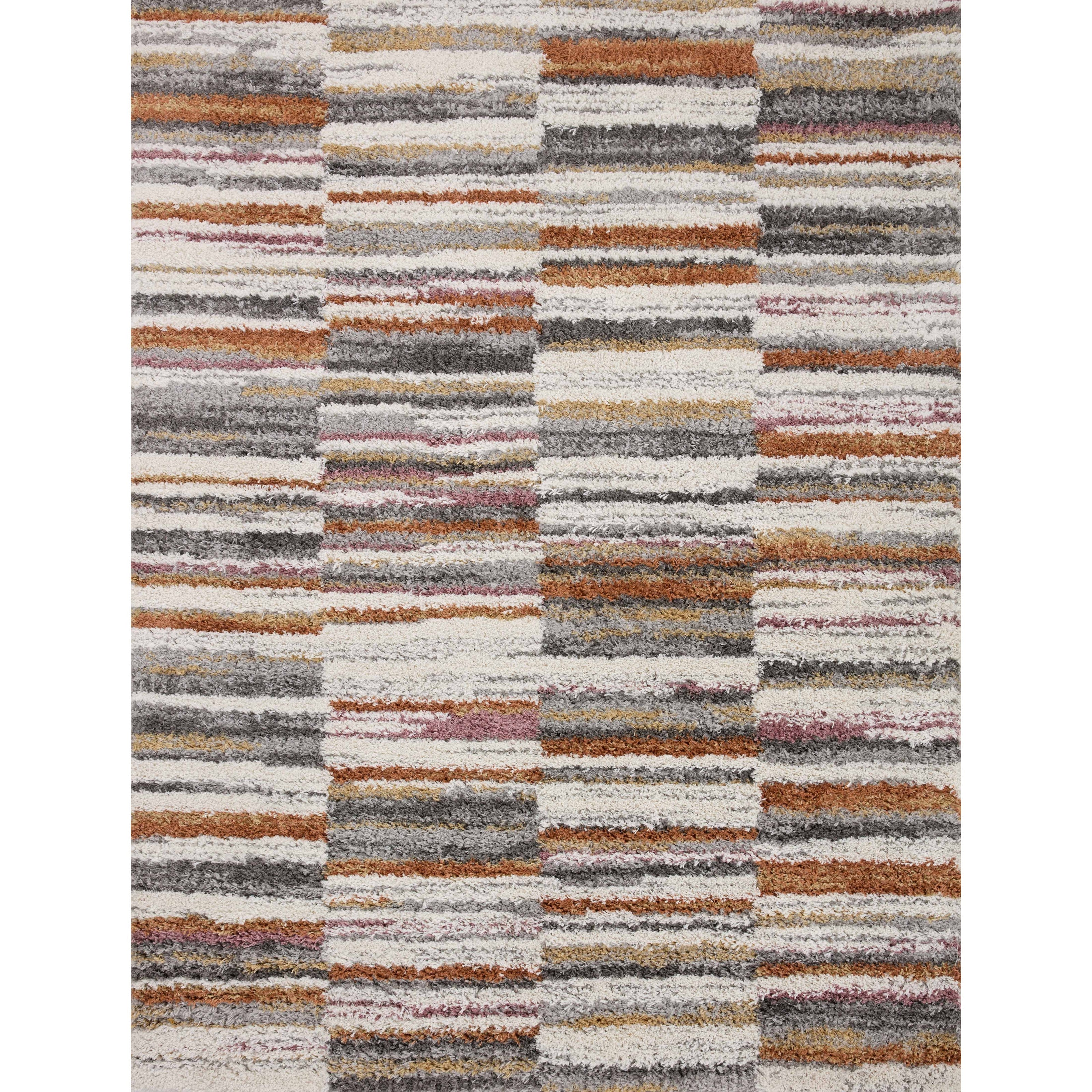Loloi Levitt Shag LEV-03 Ivory / Sunset Rug