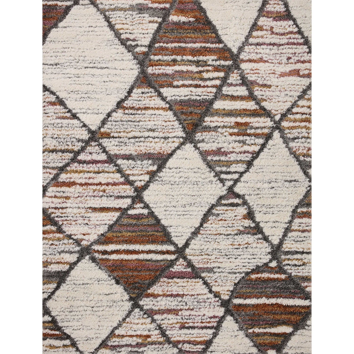 Loloi Levitt Shag LEV-05 Ivory / Fiesta Rug