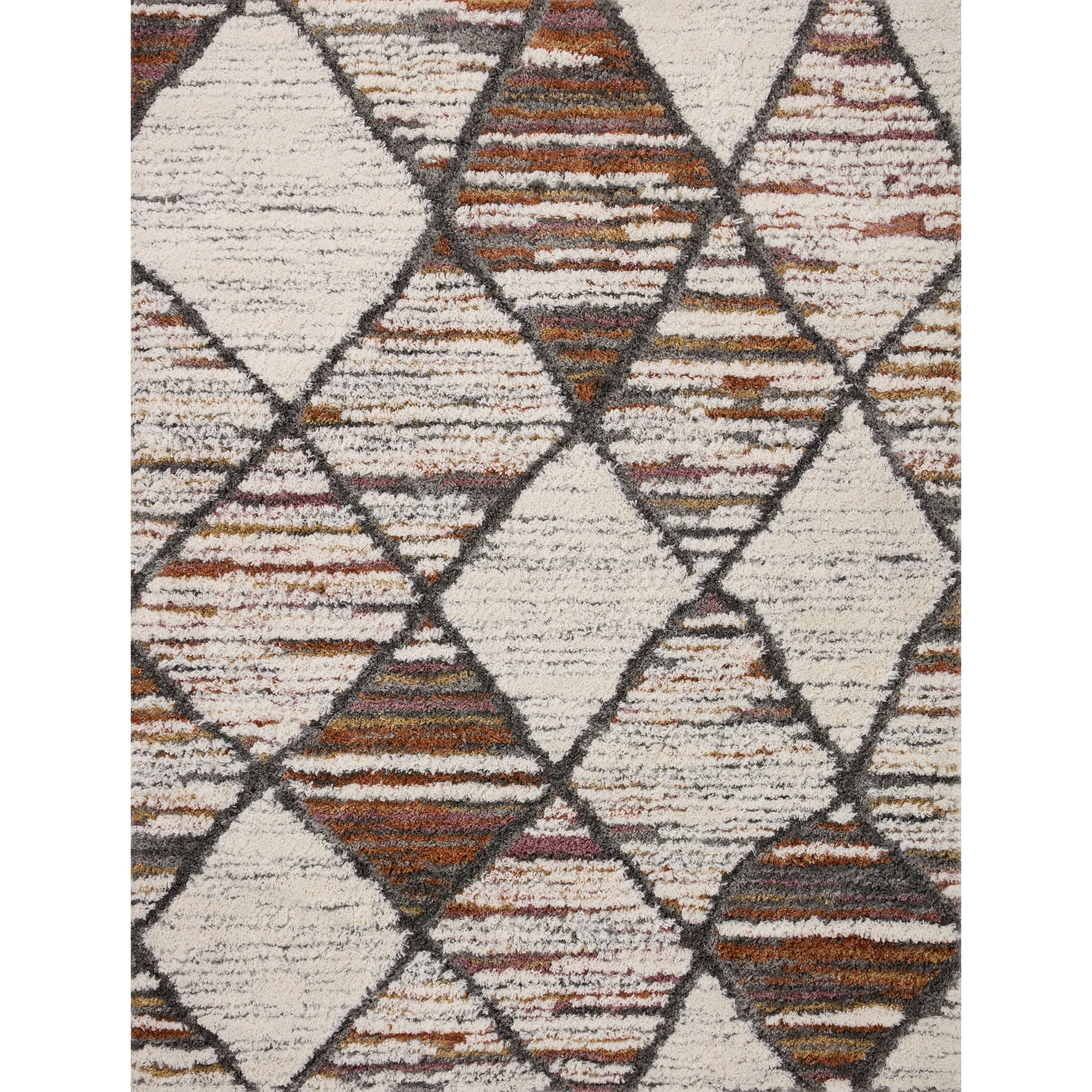 Loloi Levitt Shag LEV-05 Ivory / Fiesta Rug