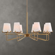 Uttermost Lassen 8 Light Brass Chandelier