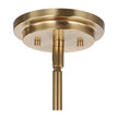 Uttermost Crystal Stick 8 Light Brass Chandelier