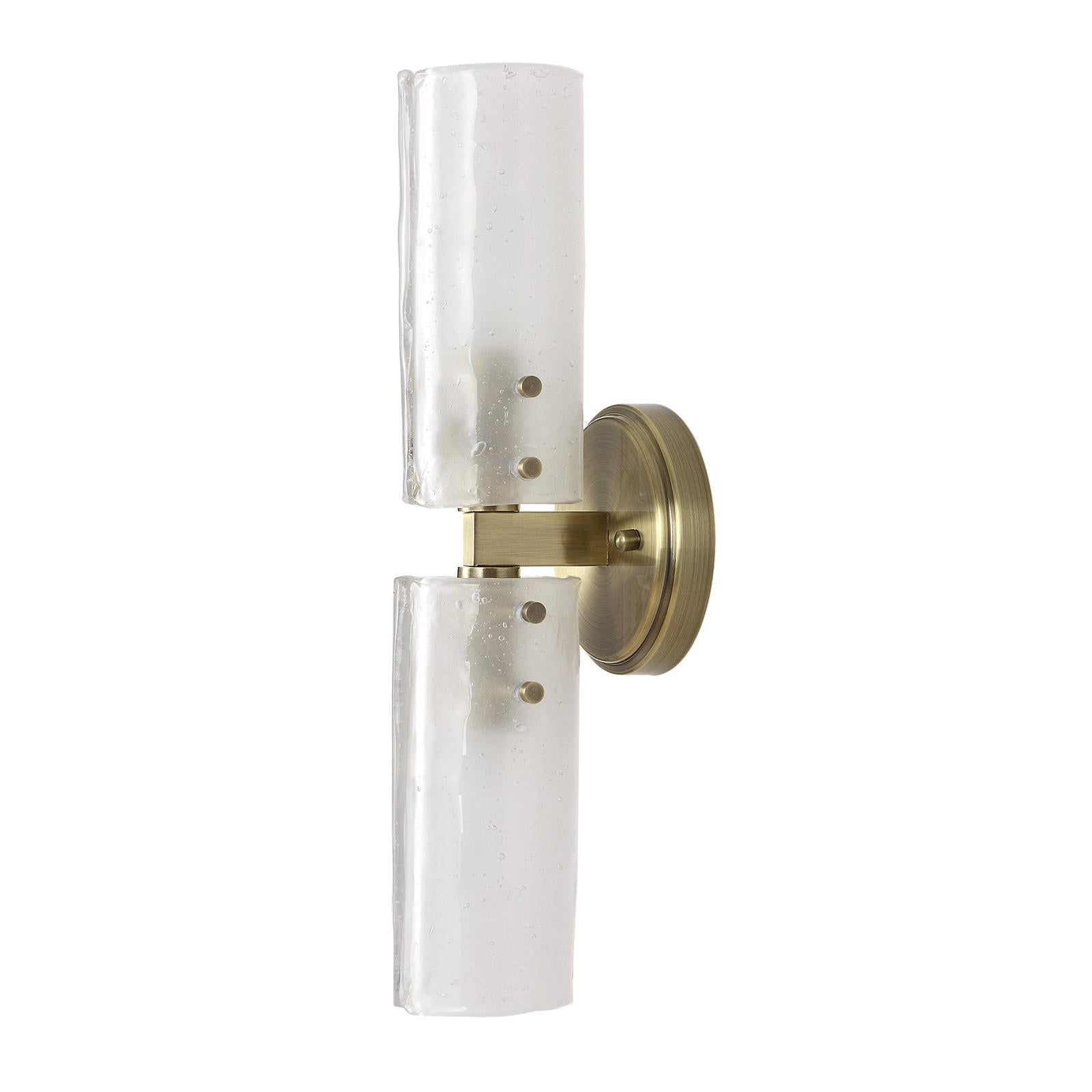 Uttermost Mistie 2 Light Glass Sconce