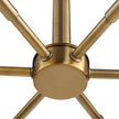 Uttermost Cret 12 Light Brass Chandelier