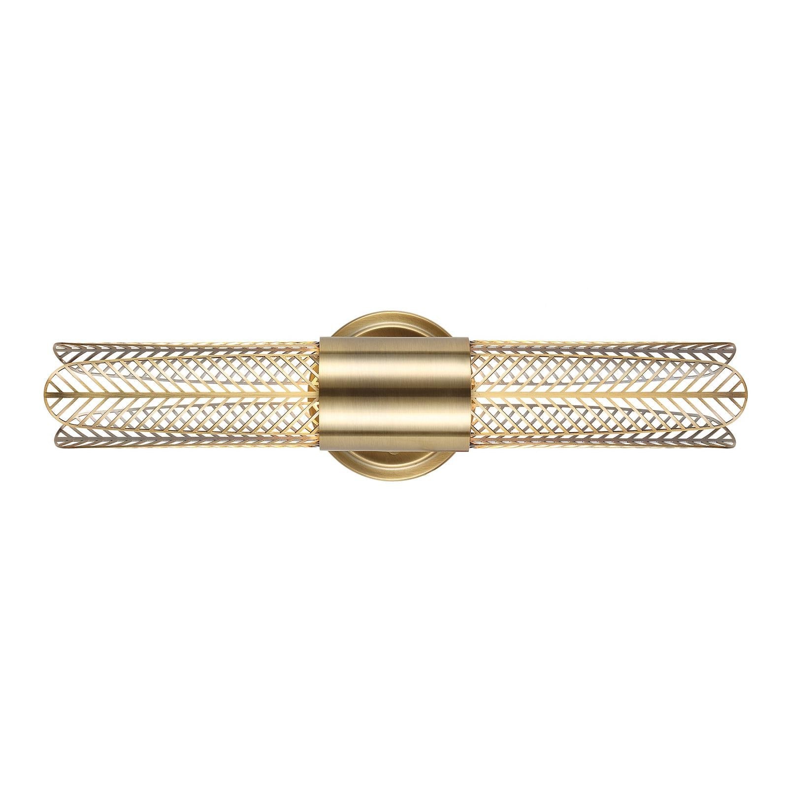 Uttermost Cret 2 Light Led Brass Sconce