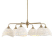 Uttermost Biddeford White Beaded Pendant