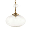 Uttermost Bellaire 1 Light Glass Shade Pendant