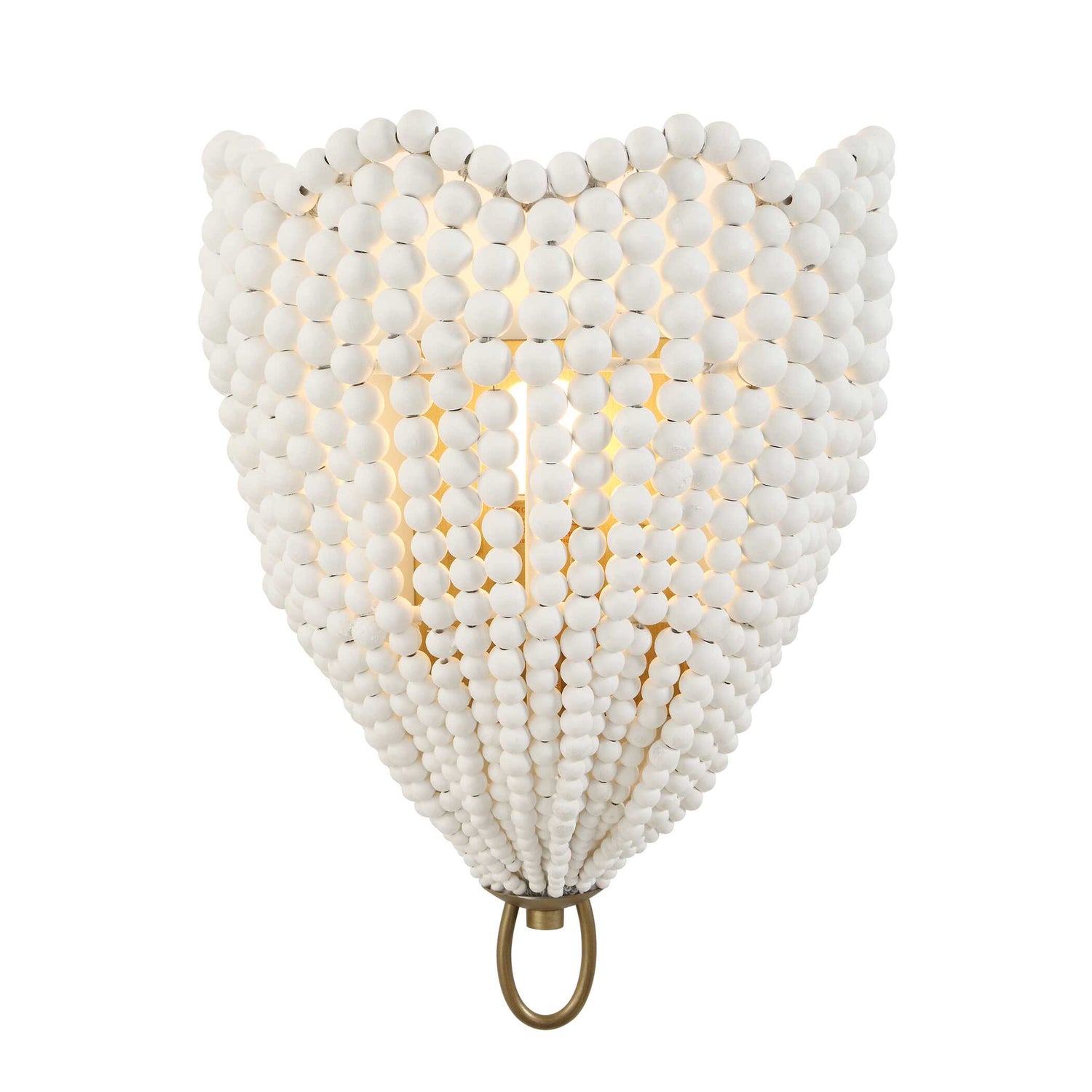 Uttermost Biddeford 1 Light White Beaded Sconce