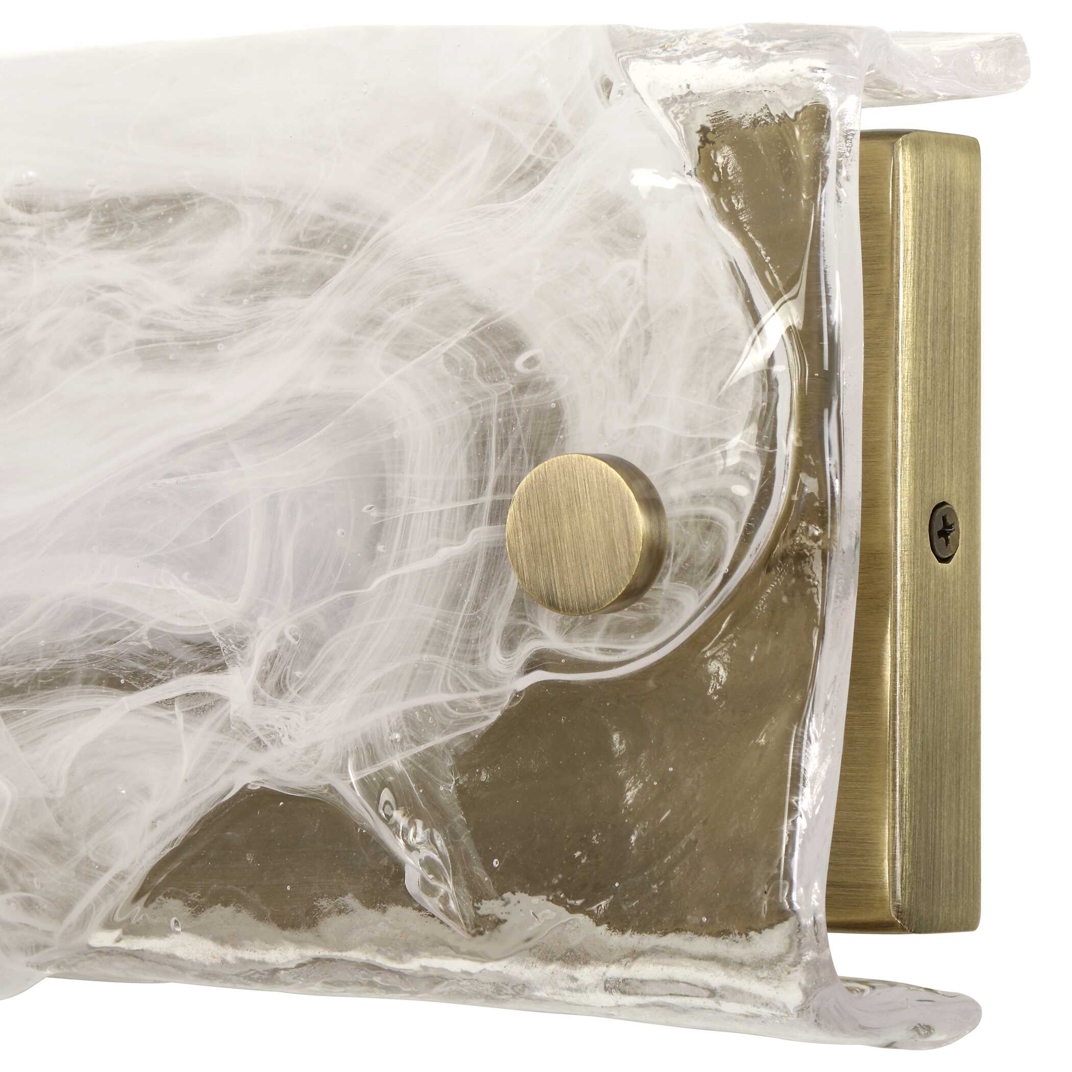 Uttermost Taffy 1 Light LED Swirl Glass Sconce