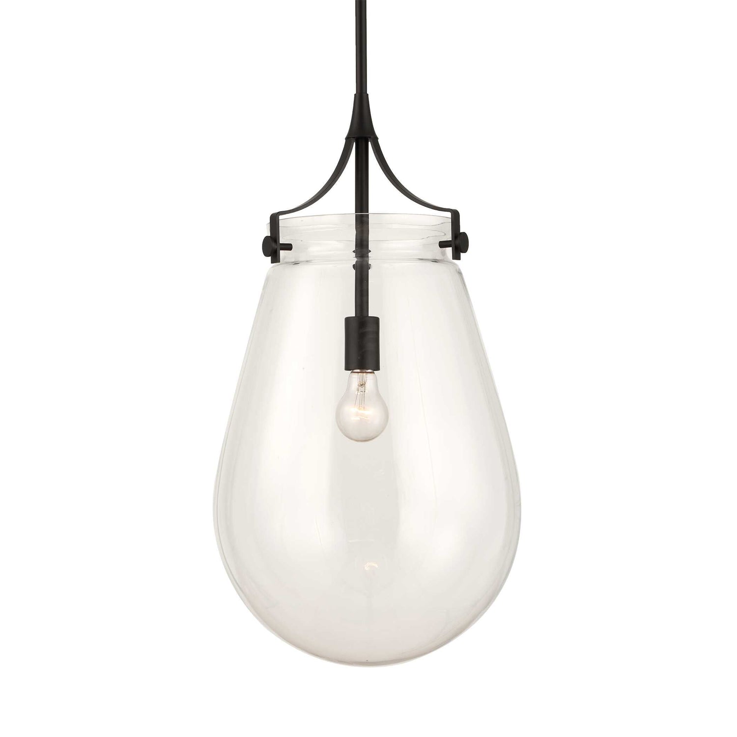 Uttermost Dewdrop 1 Light Glass Shade Pendant
