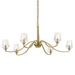 Uttermost Barcelona 6 Light Brass Chandelier