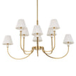 Uttermost Poppins 8 Light Brass Chandelier