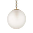 Uttermost Ripple 1 Light Frost Glass Pendant
