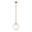 Uttermost Ripple 1 Light Frost Glass Pendant