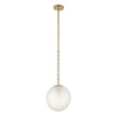 Uttermost Ripple 1 Light Frost Glass Pendant