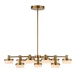 Uttermost Wedge 12 Lt LED Brass Chandelier
