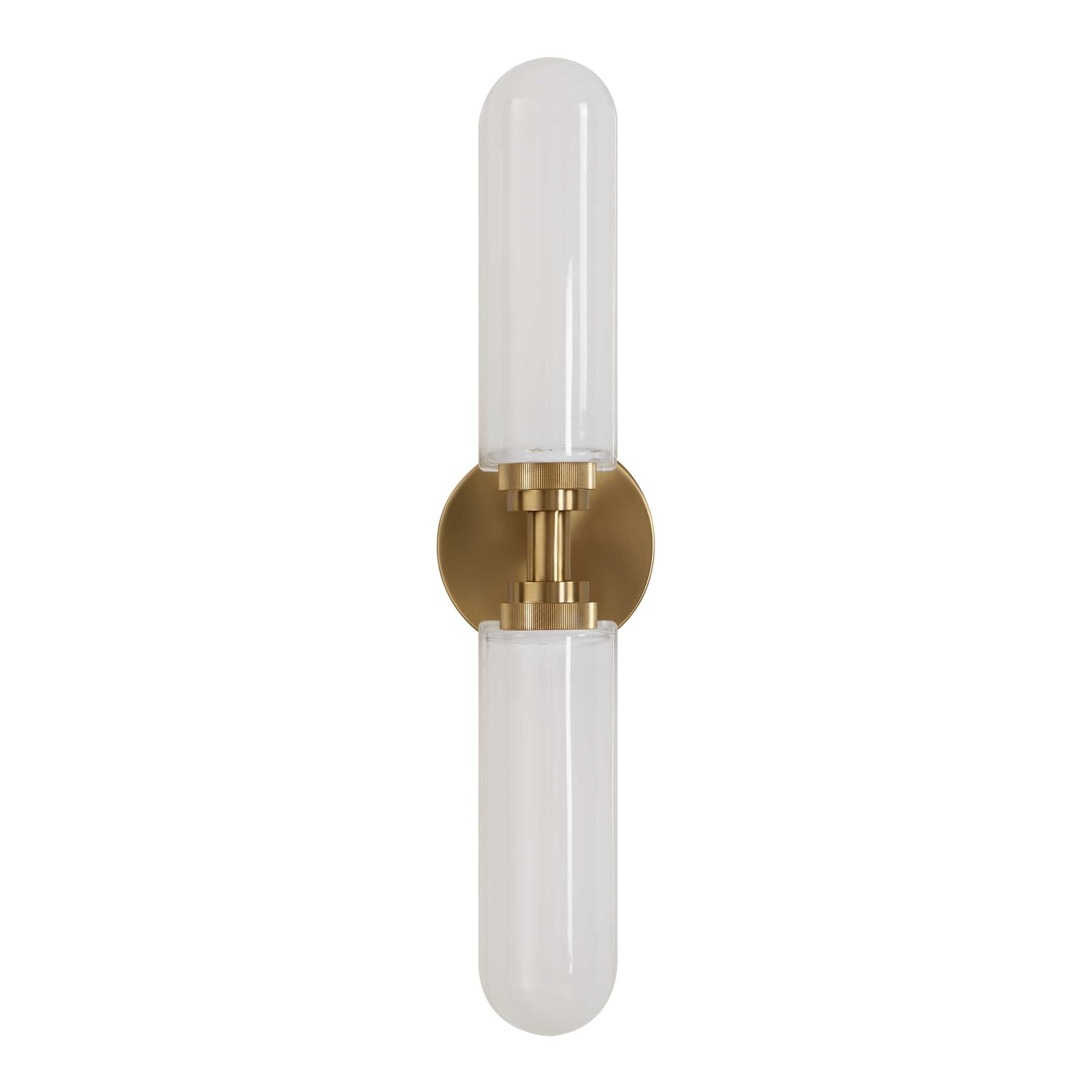 Uttermost Wellsville 2 Lt Brass Sconce