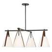 Uttermost Reins Accent Straps 4 Light Chandelier