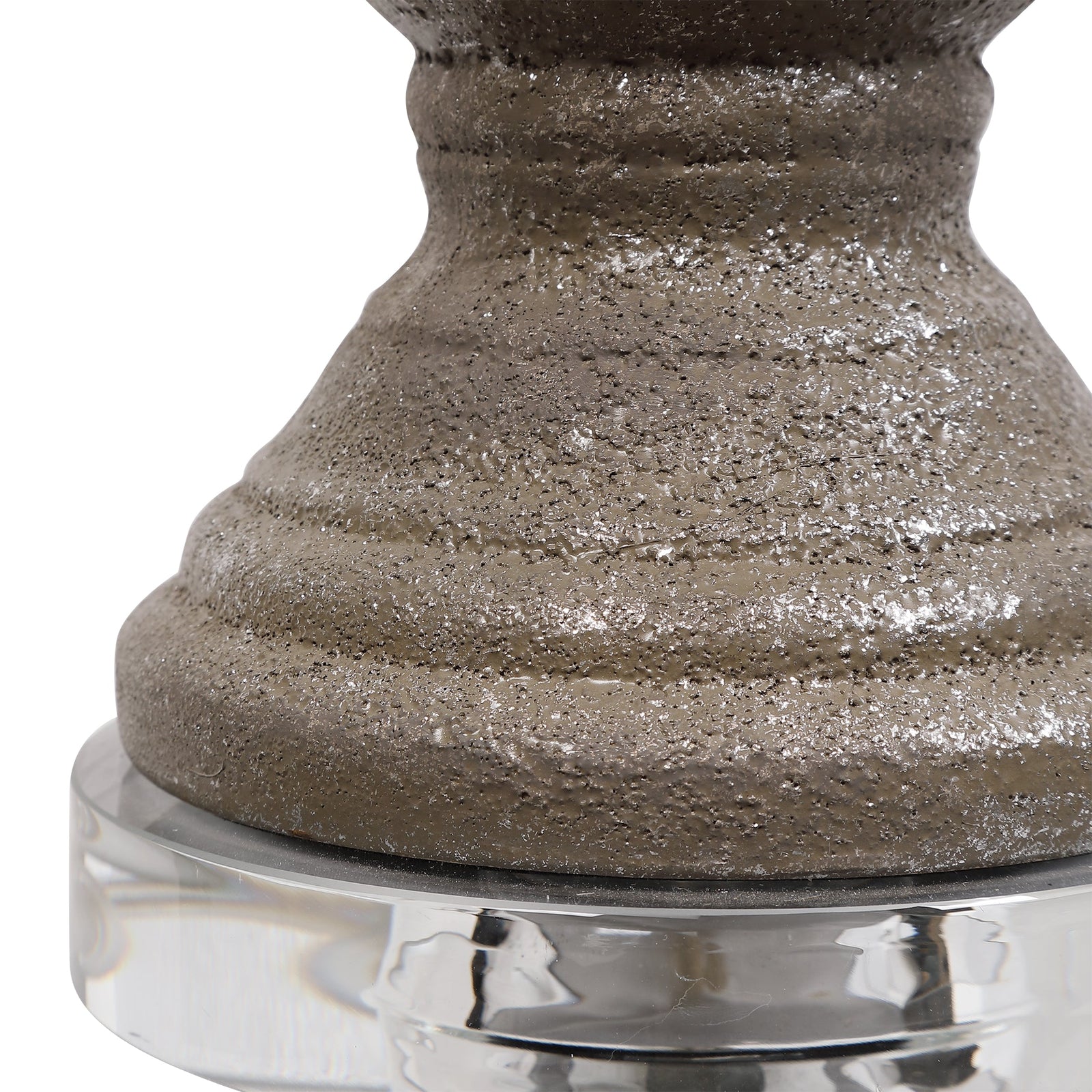 Modern Accents Textured Ceramic Stone Table Lamp