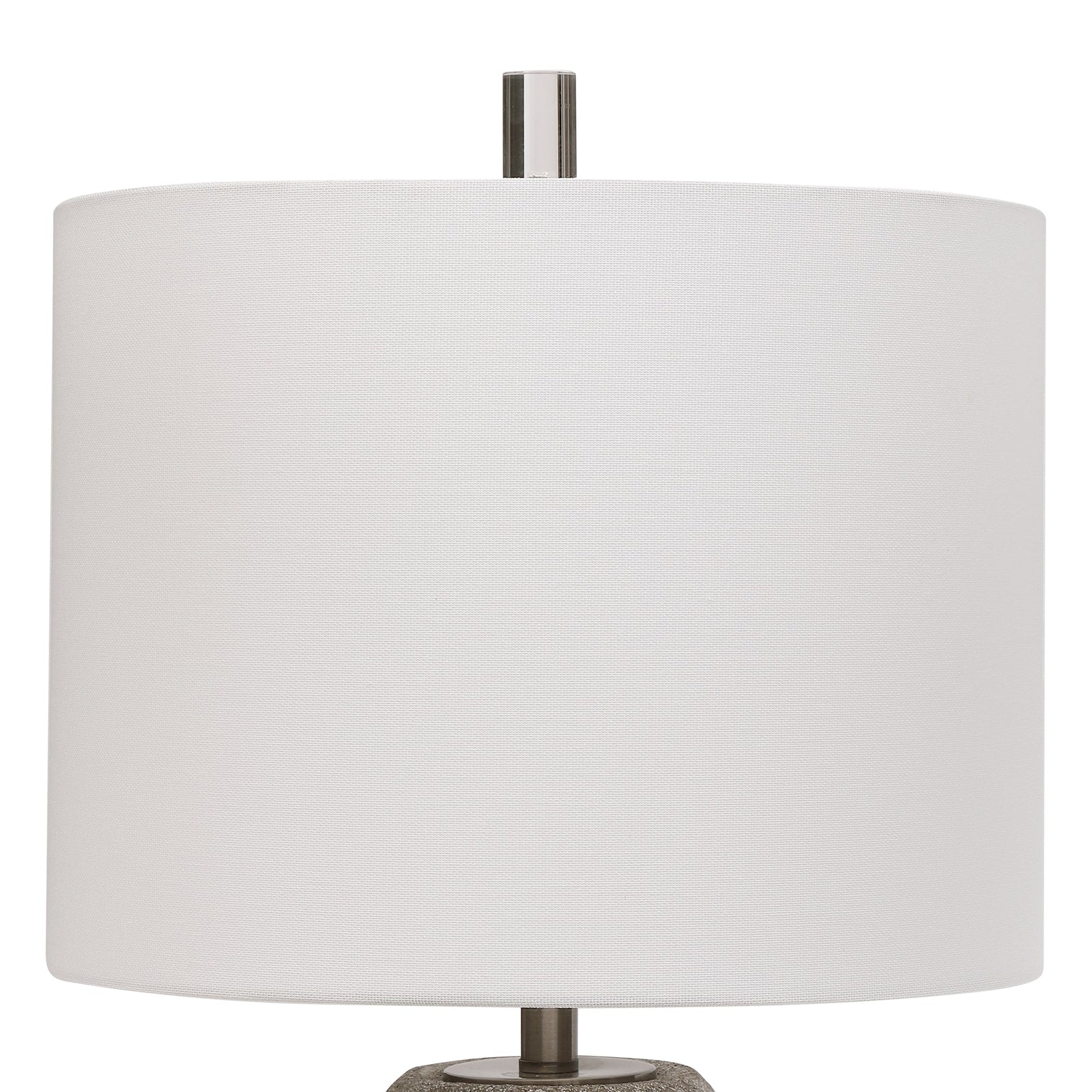 Modern Accents Textured Ceramic Stone Table Lamp