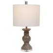 Modern Accents Textured Ceramic Stone Table Lamp