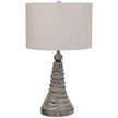 Modern Accents Wavy Lines Ceramic Table Lamp