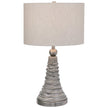Modern Accents Wavy Lines Ceramic Table Lamp