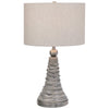 Modern Accents Wavy Lines Ceramic Table Lamp