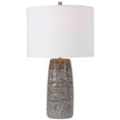 Modern Accents Offset Brick Pattern Ceramic Table Lamp
