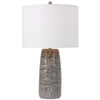 Modern Accents Offset Brick Pattern Ceramic Table Lamp