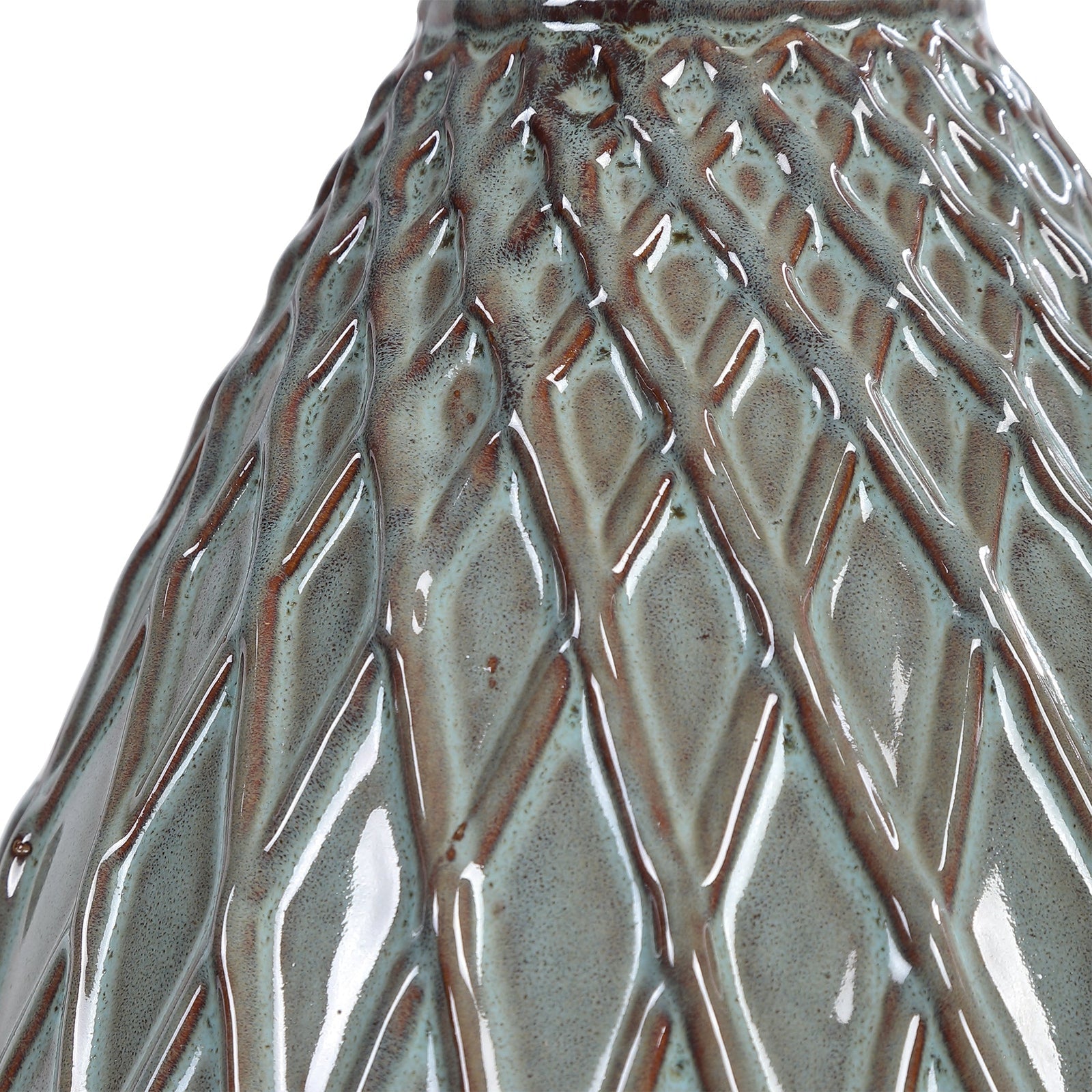 Modern Accents Textured Pattern Ceramic Table Lamp