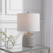 Modern Accents Etch and Pattern Concrete Table Lamp