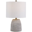 Modern Accents Etch and Pattern Concrete Table Lamp