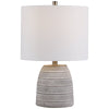 Modern Accents Etch and Pattern Concrete Table Lamp