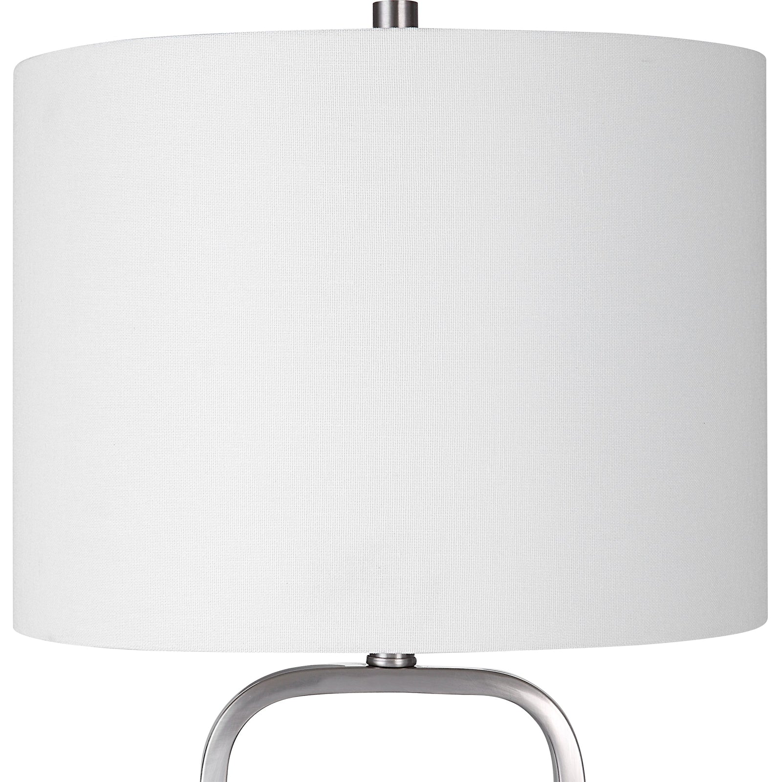 Modern Accents Rectangular Metal Base Table Lamp