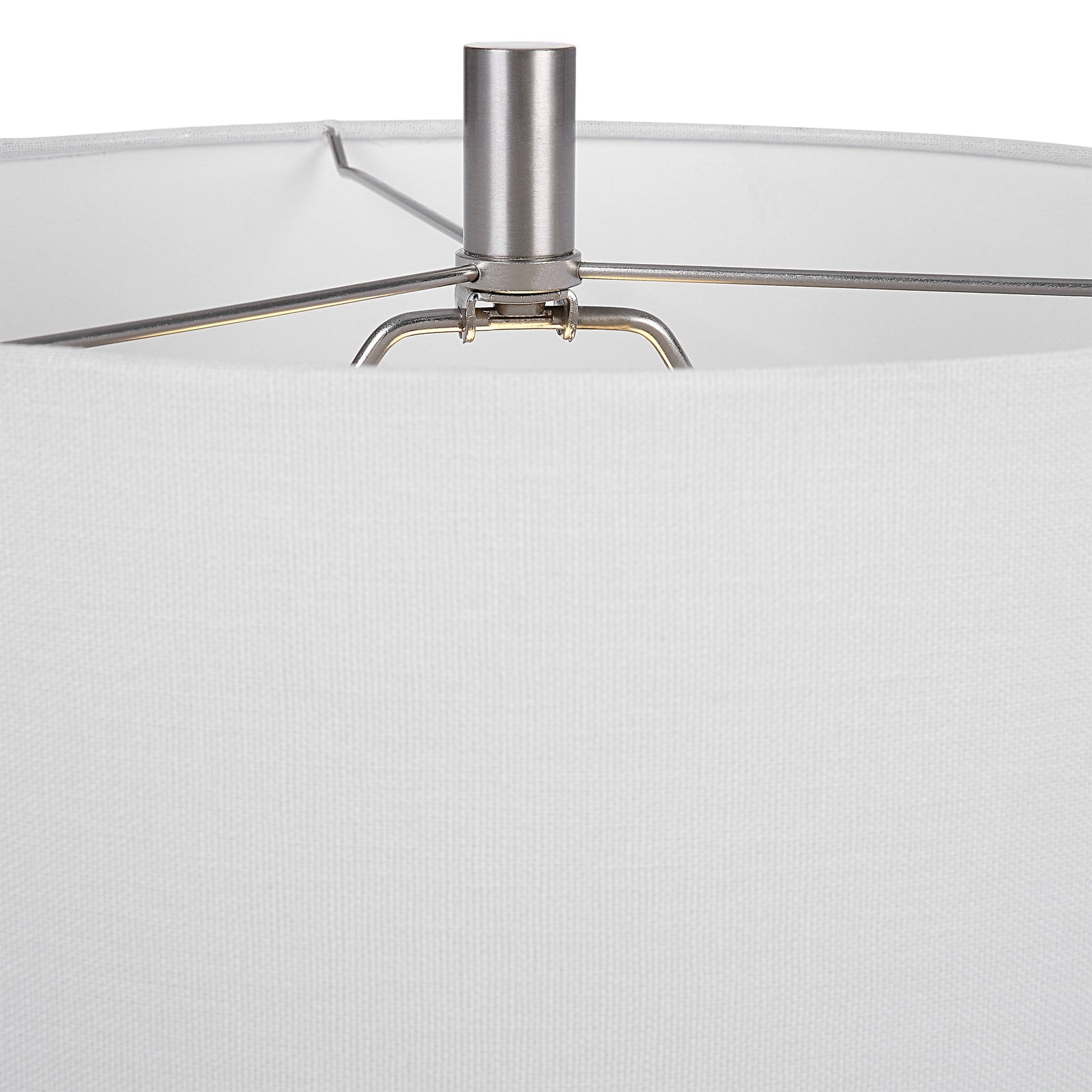 Modern Accents Rectangular Metal Base Table Lamp