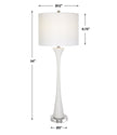 Uttermost Fountain White Marble Buffet Lamp
