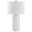 Modern Accents Wave Pattern Ceramic Table Lamp