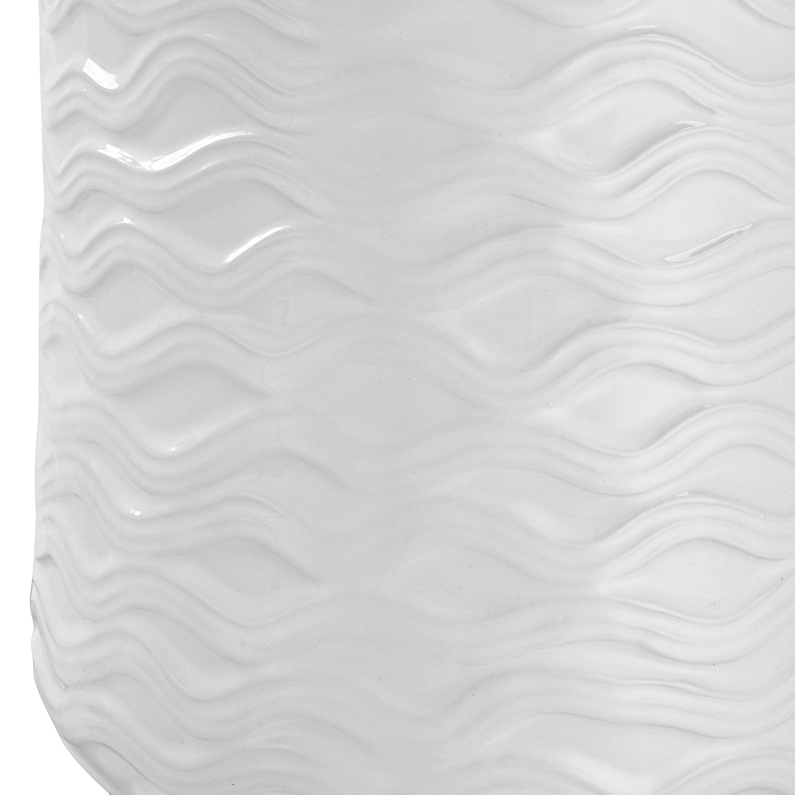 Modern Accents Wave Pattern Ceramic Table Lamp