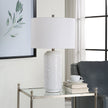 Modern Accents Wave Pattern Ceramic Table Lamp