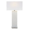 Uttermost Pillar White Marble Table Lamp