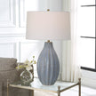 Uttermost Veston Blue Glaze Table Lamp